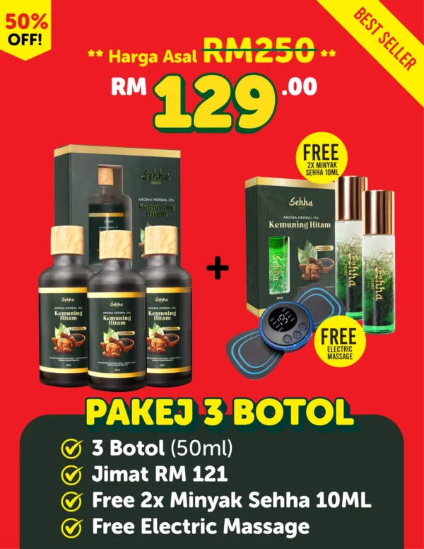 Minyak Sehha 100ml 3 Botol